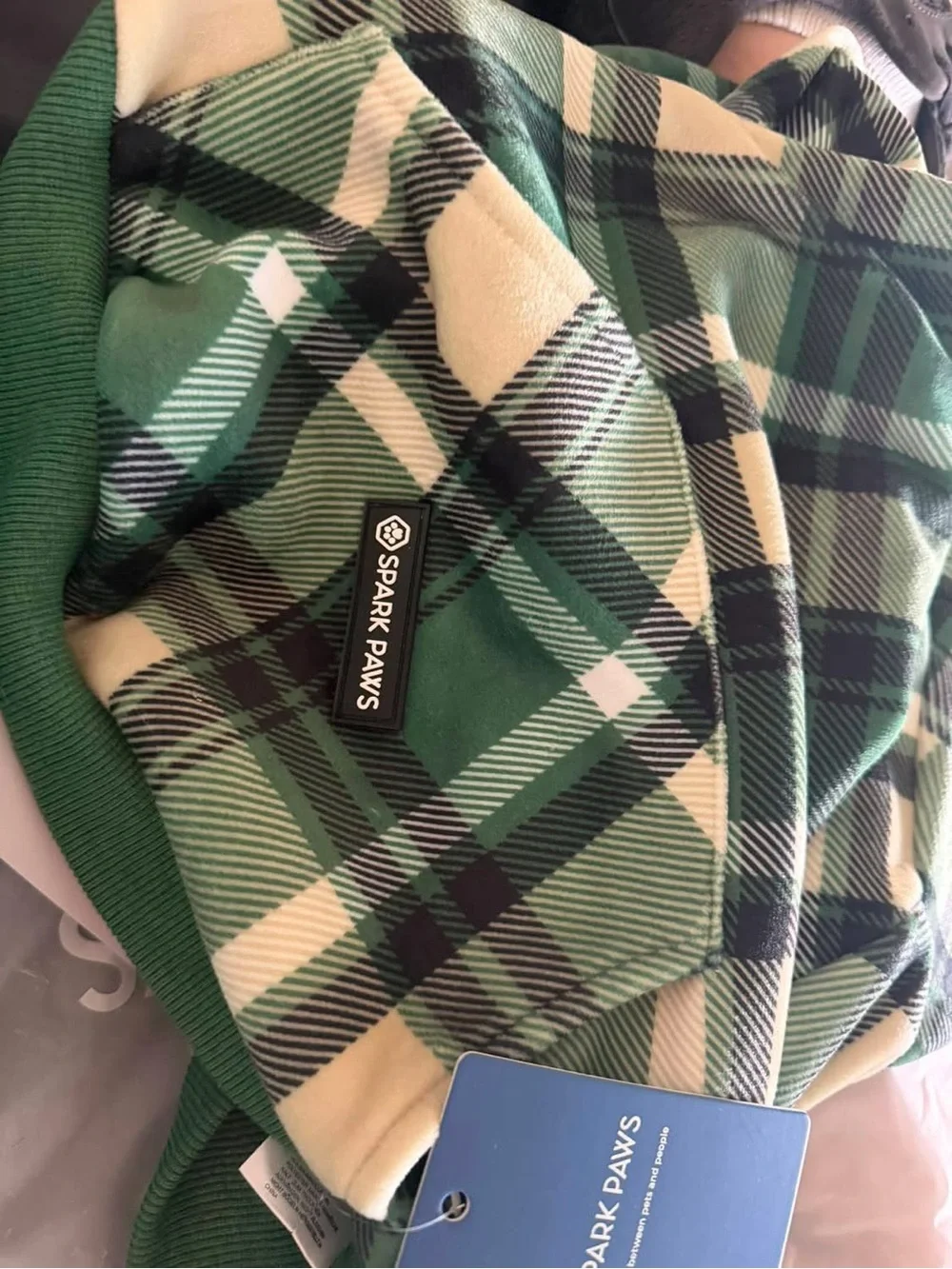Spark Paws soft plaid